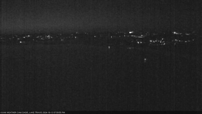 Lake Travis webcam, October 13, 2024 8:00 PM CT