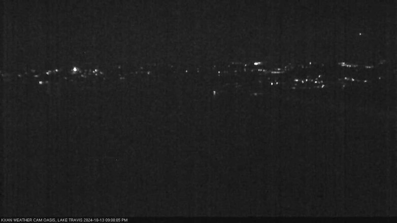 Lake Travis webcam, October 13, 2024 9:00 PM CT