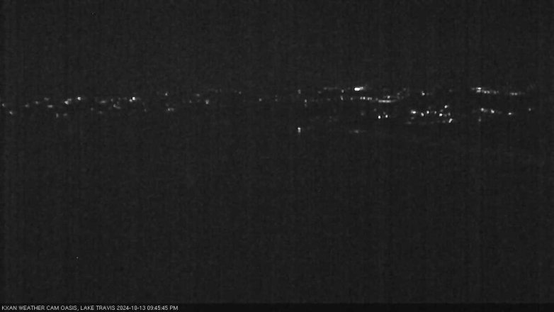 Lake Travis webcam, October 13, 2024 9:45 PM CT