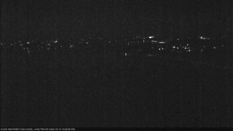Lake Travis webcam, October 13, 2024 10:45 PM CT