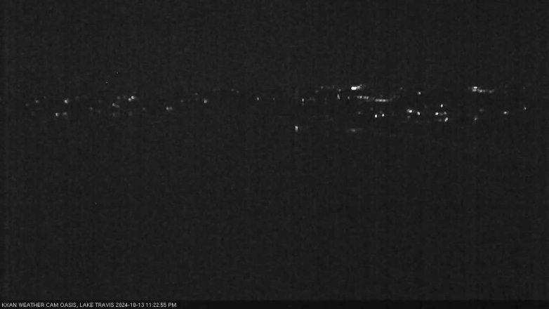 Lake Travis webcam, October 13, 2024 11:25 PM CT