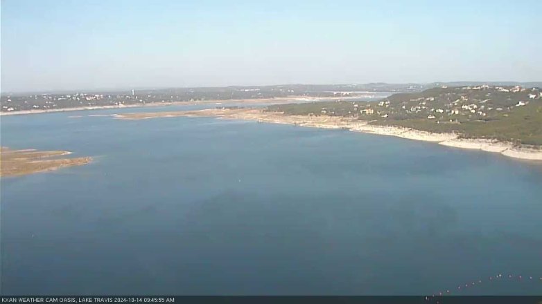 Lake Travis webcam, October 14, 2024 9:45 AM CT