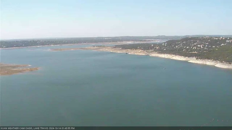 Lake Travis webcam, October 14, 2024 1:45 PM CT