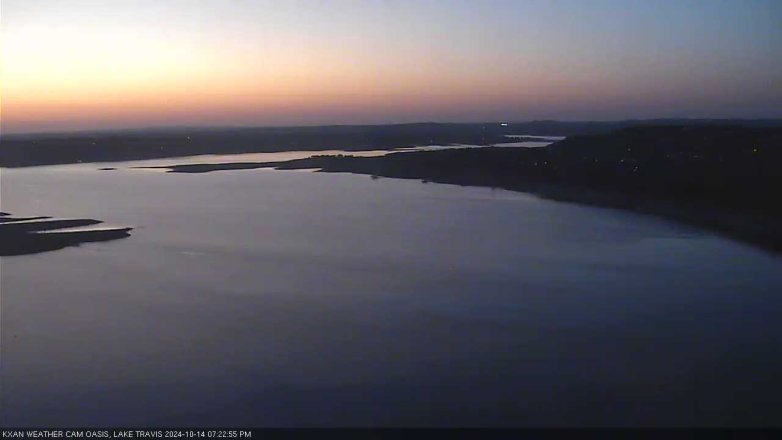 Lake Travis webcam, October 14, 2024 7:25 PM CT