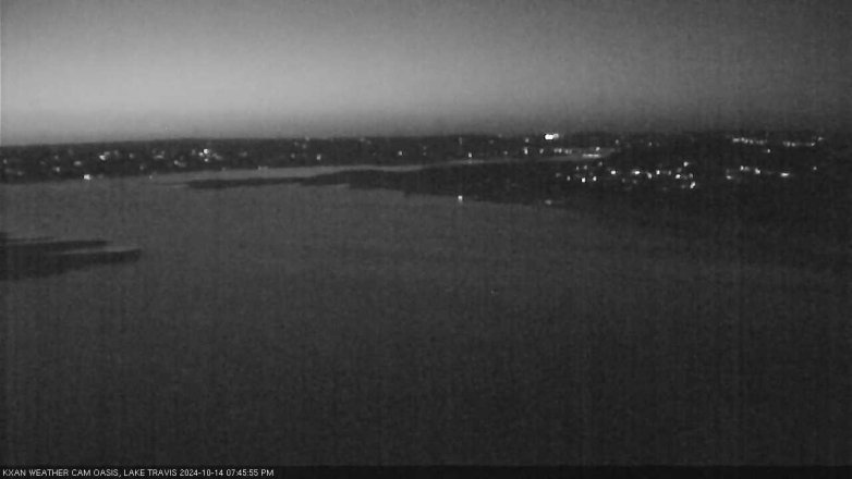 Lake Travis webcam, October 14, 2024 7:45 PM CT