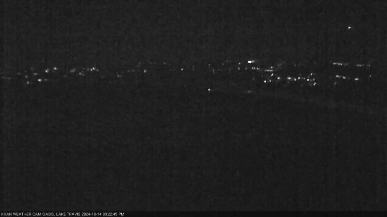Lake Travis webcam, October 14, 2024 9:25 PM CT