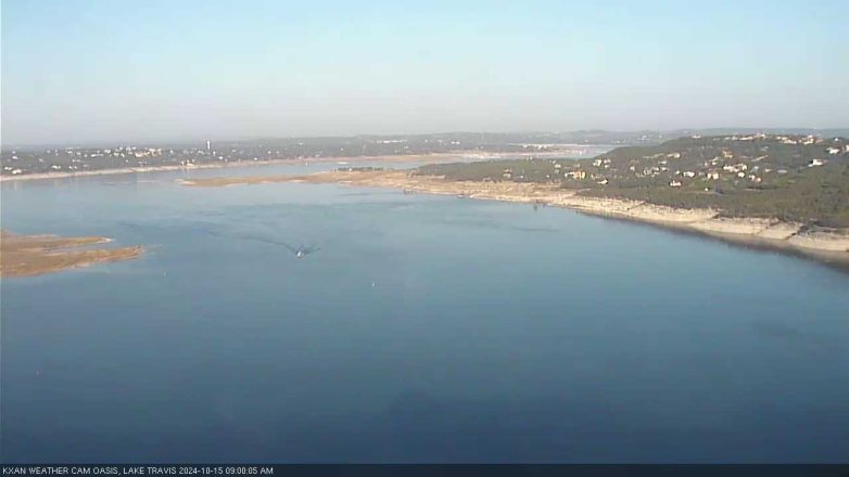 Lake Travis webcam, October 15, 2024 9:00 AM CT