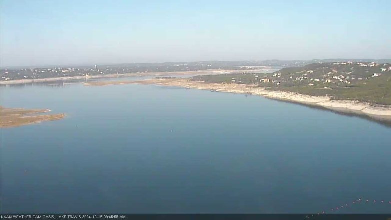 Lake Travis webcam, October 15, 2024 9:45 AM CT