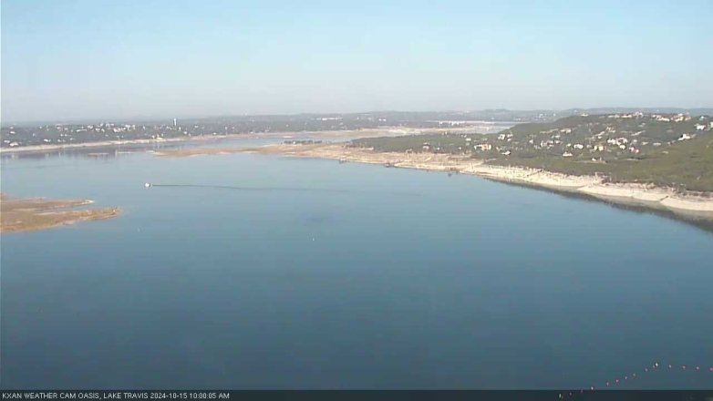 Lake Travis webcam, October 15, 2024 10:00 AM CT