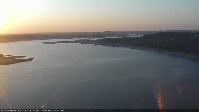 Lake Travis webcam, October 15, 2024 6:45 PM CT