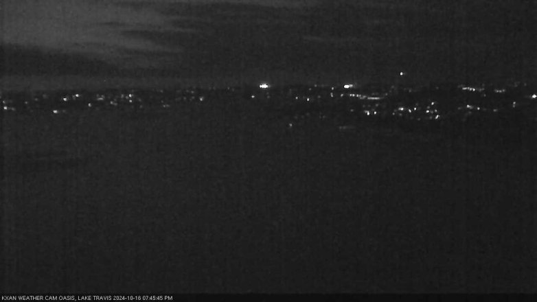 Lake Travis webcam, October 16, 2024 7:45 PM CT