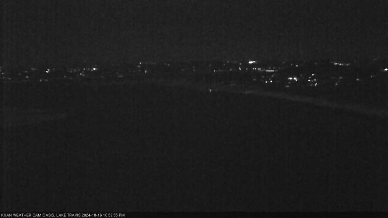 Lake Travis webcam, October 16, 2024 11:00 PM CT