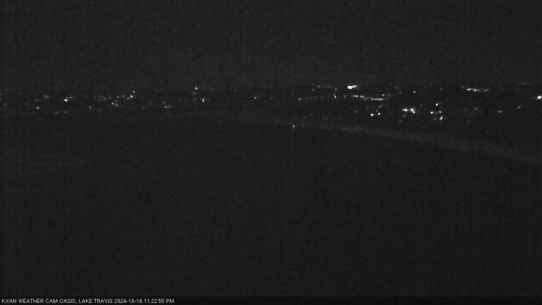 Lake Travis webcam, October 16, 2024 11:25 PM CT