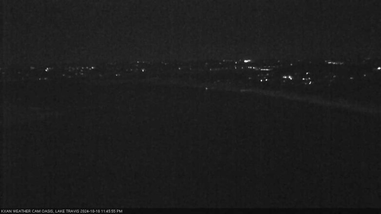 Lake Travis webcam, October 16, 2024 11:45 PM CT