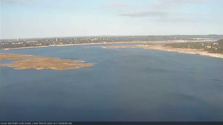 Lake Travis webcam, October 17, 2024 9:00 AM CT