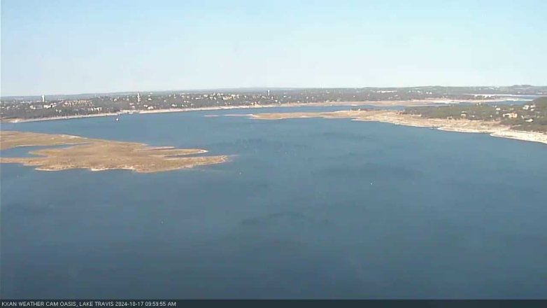 Lake Travis webcam, October 17, 2024 10:00 AM CT