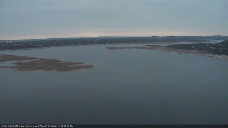 Lake Travis webcam, October 17, 2024 7:00 PM CT