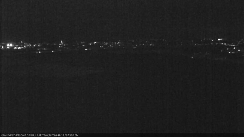 Lake Travis webcam, October 17, 2024 9:00 PM CT