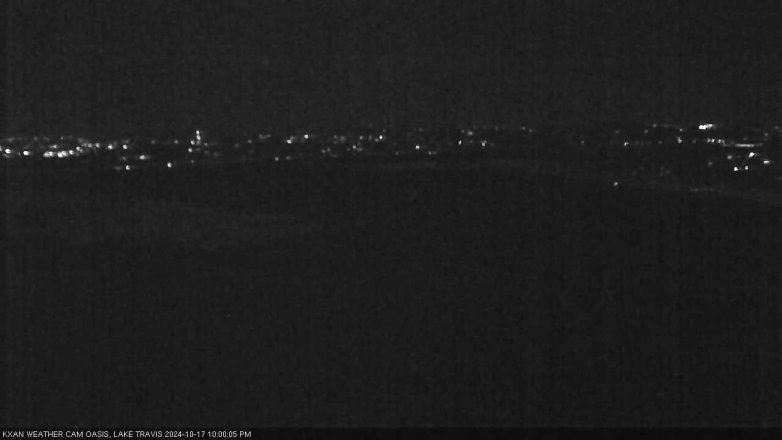 Lake Travis webcam, October 17, 2024 10:00 PM CT