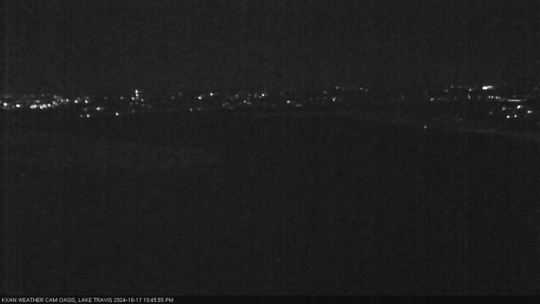 Lake Travis webcam, October 17, 2024 10:45 PM CT
