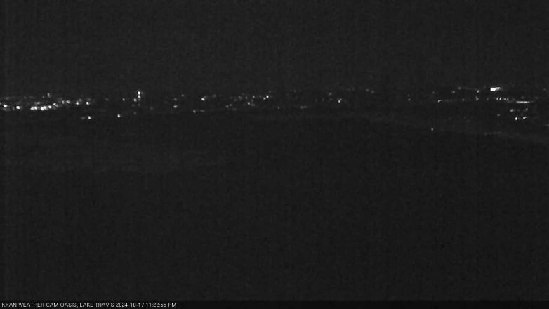 Lake Travis webcam, October 17, 2024 11:25 PM CT