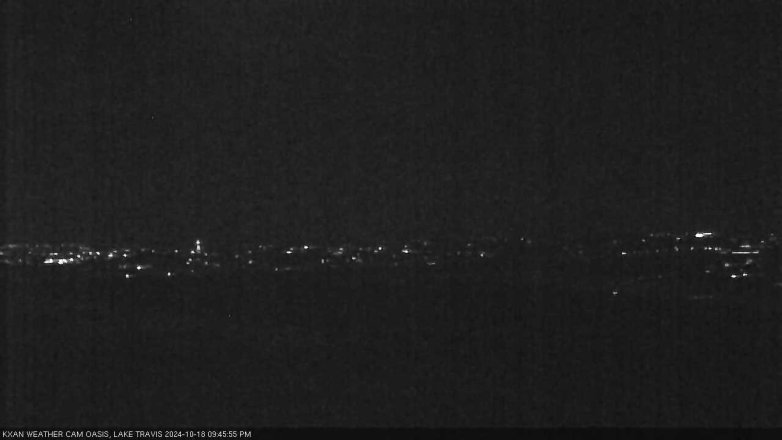 Lake Travis webcam, October 18, 2024 9:45 PM CT