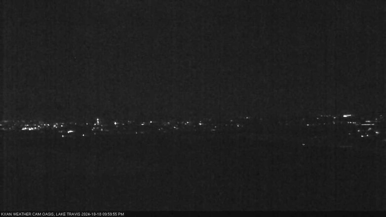 Lake Travis webcam, October 18, 2024 10:00 PM CT