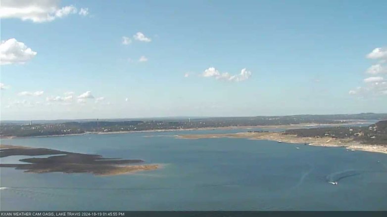 Lake Travis webcam, October 19, 2024 1:45 PM CT
