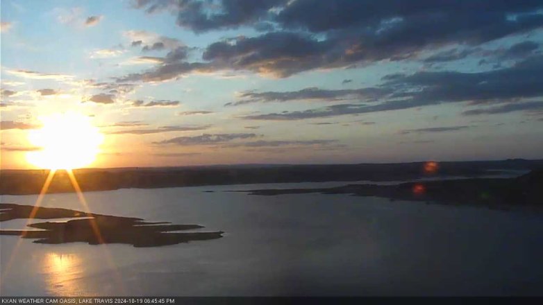 Lake Travis webcam, October 19, 2024 6:45 PM CT