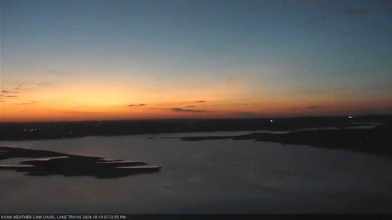 Lake Travis webcam, October 19, 2024 7:25 PM CT
