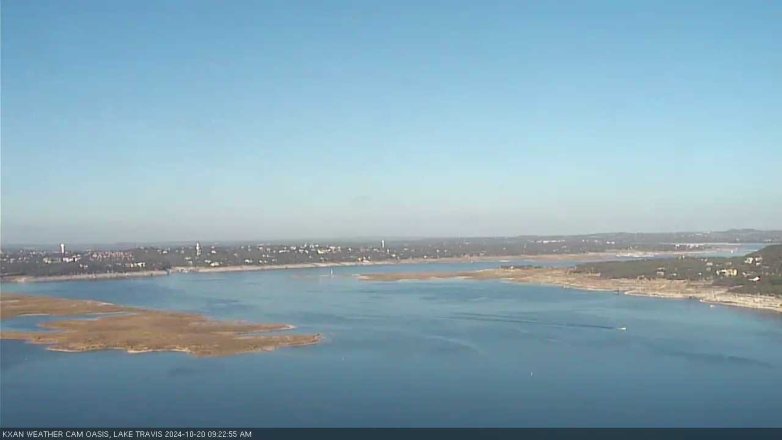 Lake Travis webcam, October 20, 2024 9:25 AM CT
