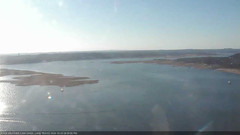 Lake Travis webcam, October 20, 2024 5:00 PM CT