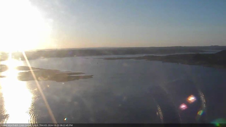 Lake Travis webcam, October 20, 2024 6:25 PM CT