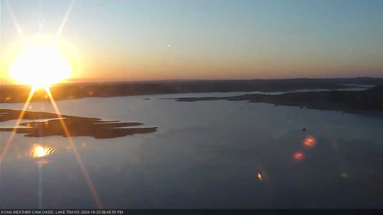 Lake Travis webcam, October 20, 2024 6:45 PM CT