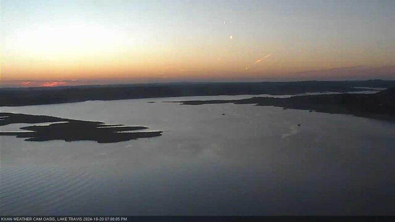 Lake Travis webcam, October 20, 2024 7:00 PM CT