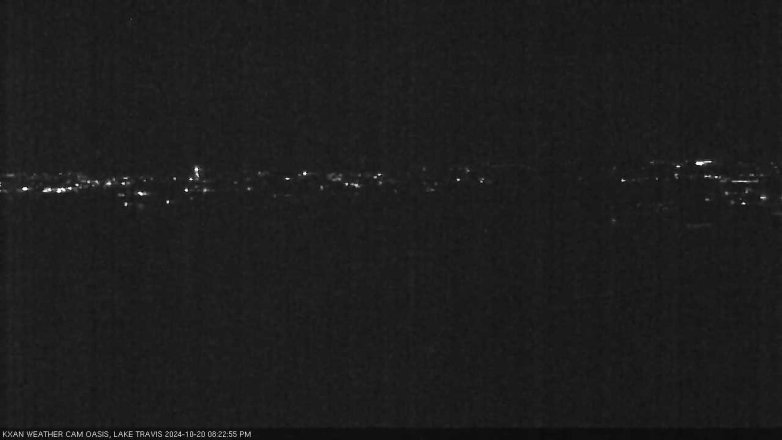 Lake Travis webcam, October 20, 2024 8:25 PM CT