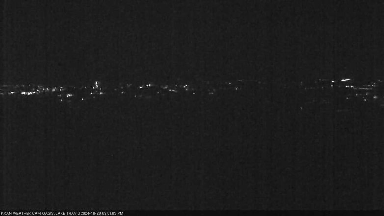 Lake Travis webcam, October 20, 2024 9:00 PM CT