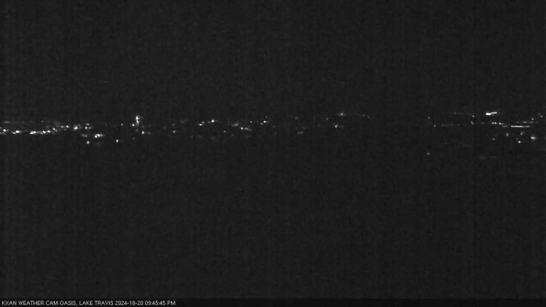 Lake Travis webcam, October 20, 2024 9:45 PM CT