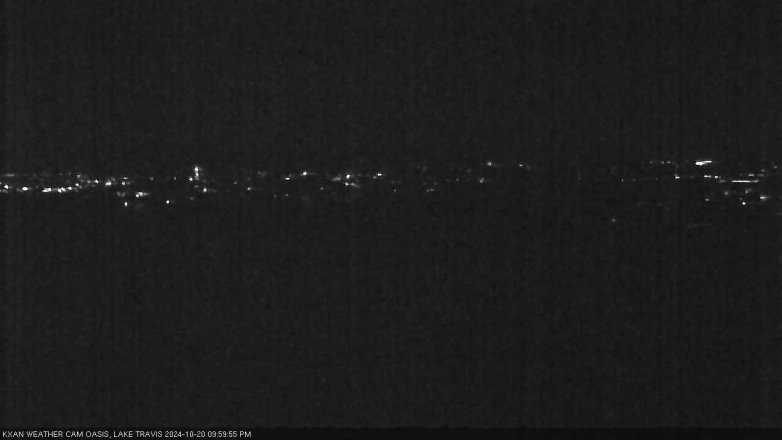 Lake Travis webcam, October 20, 2024 10:00 PM CT