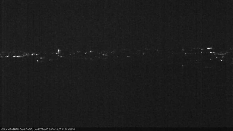Lake Travis webcam, October 20, 2024 11:25 PM CT