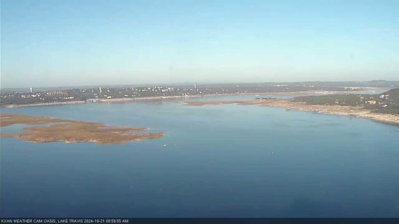 Lake Travis webcam, October 21, 2024 9:00 AM CT