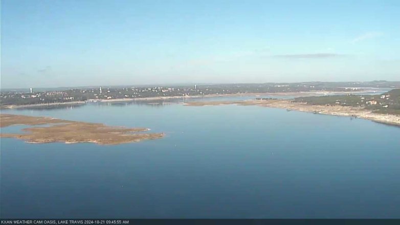 Lake Travis webcam, October 21, 2024 9:45 AM CT