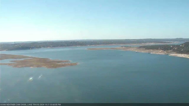 Lake Travis webcam, October 21, 2024 3:00 PM CT