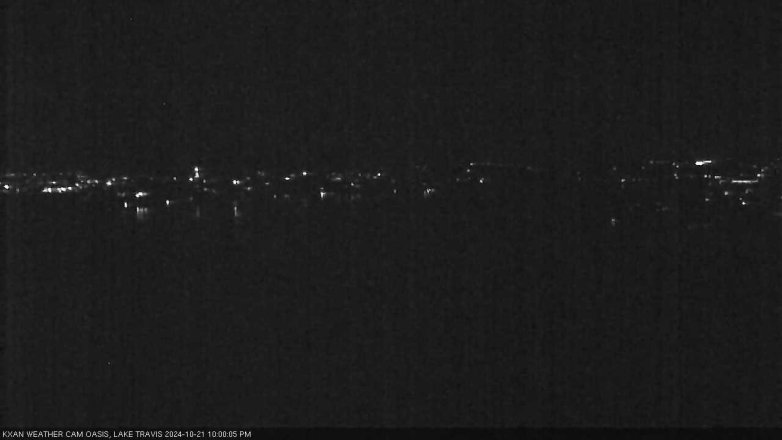 Lake Travis webcam, October 21, 2024 10:00 PM CT