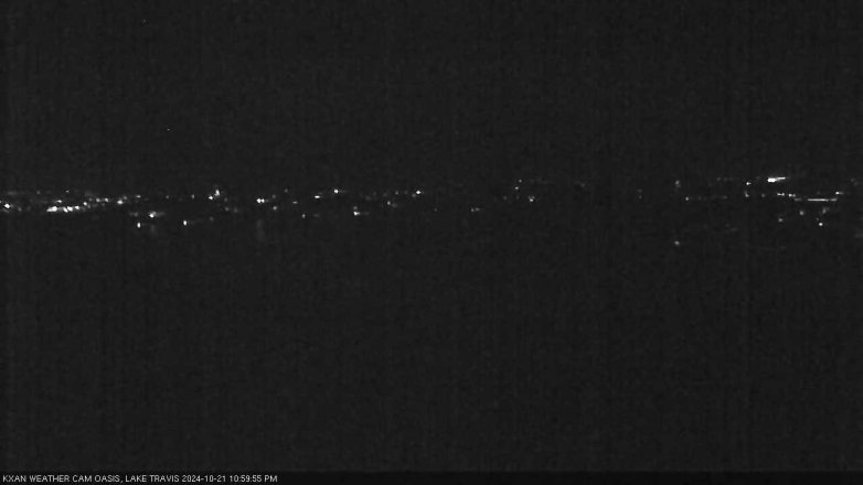 Lake Travis webcam, October 21, 2024 11:00 PM CT
