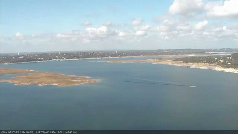 Lake Travis webcam, October 22, 2024 11:45 AM CT