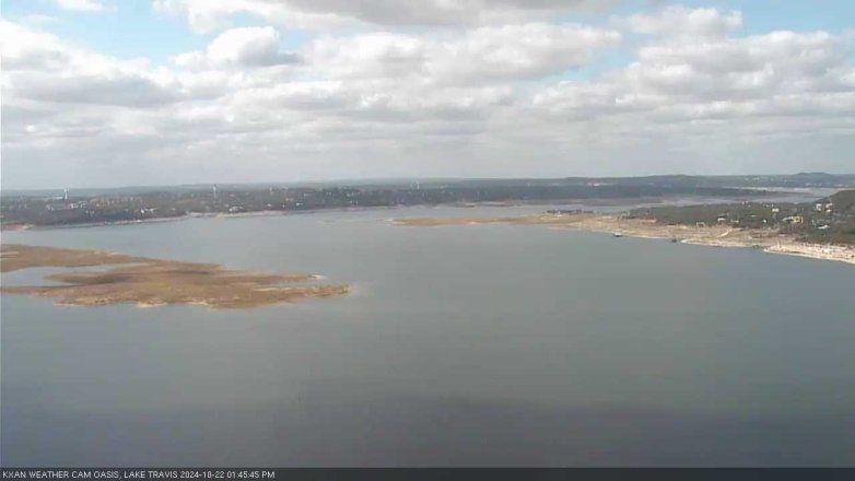 Lake Travis webcam, October 22, 2024 1:45 PM CT