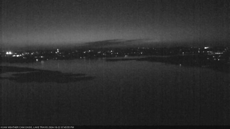 Lake Travis webcam, October 22, 2024 7:45 PM CT