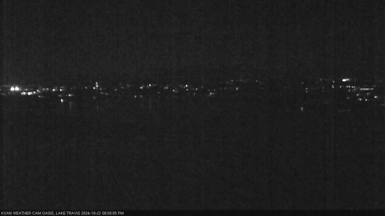 Lake Travis webcam, October 22, 2024 8:00 PM CT