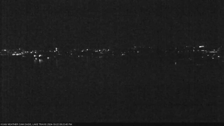 Lake Travis webcam, October 22, 2024 9:25 PM CT